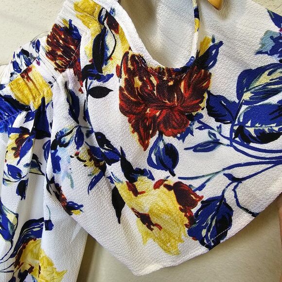 Umgee Women's Floral Off Shoulder Shift Dress Size Large - Picture 5 of 7